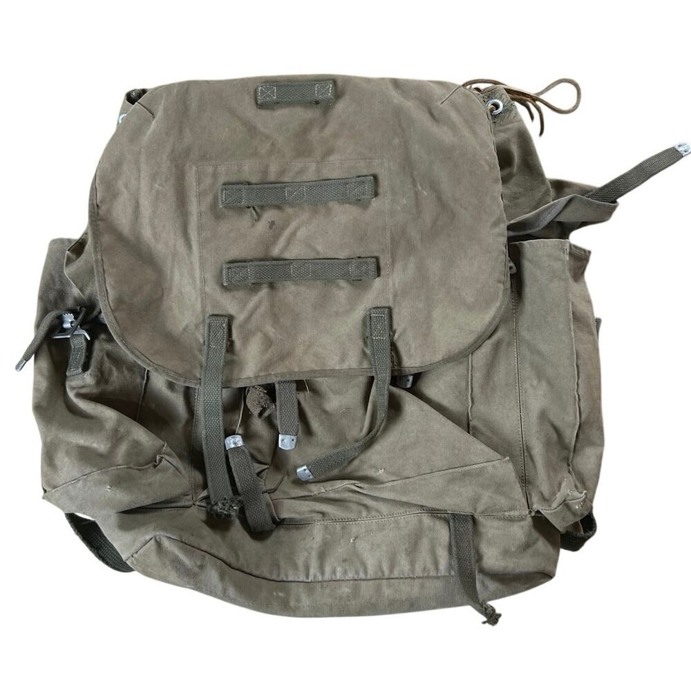 Alpine Rucksack German BW Mountain Troops Backpack Canvas Straps